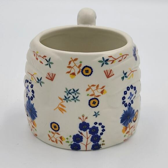 Anthropologie Marisol Swan Floral Coffee Mug GUC 14.75 oz Hand-Glazed - Picture 4 of 6